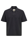 ONLY & SONS Males Regular Fit SS Resort Shirt Black