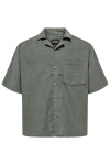 ONLY & SONS Alfi Relax Cord SS Shirt Castor Gray