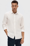 Selected Slim Sun Linen Shirt LS White