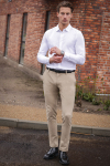 ONLY & SONS Miles LS Stretch Shirt White