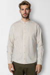 Clean Cut Copenhagen Ran Mao Shirt L/S Light beige stripe