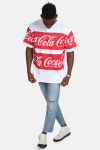 Mister Tee Merchcode Coca Cola Stripe Oversized T-shirt White