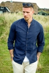 Jack & Jones Summer Band Linen Shirt LS Navy Blazer