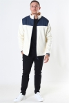 Rains Fleece Zip Puller Jacka Off White