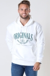 Jack & Jones JORBRINK CREST SWEAT HOOD Cloud Dancer