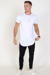 Solid T-shirt Dew SS Long White