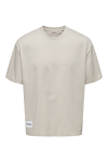 ONLY & SONS Lale Oversize Fit Tee Silver Lining