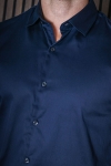 Selected SLHSLIMFLEX-PARK SHIRT LS B NOOS Dark Sapphire