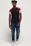 Superdry O L ENG'D Baseball SS T-shirt Beach Navy