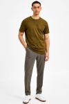 Selected SLHNORMAN SS O-NECK TEE W NOOS Dark Olive