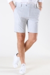 Les Deux Como Light Pinstripe Shorts Grey Melange/Off White