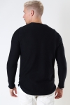 ONLY & SONS ONSJONAS LS CURVED CREW KNIT Black