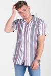 Jack & Jones Robert Stripe Skjorta S/S Cordovan