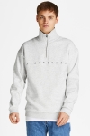 Jack & Jones JORCOPENHAGEN SWEAT QUARTER ZIP SN White Melange