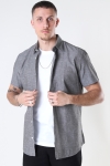 Selected SLHSLIMNEW-LINEN SHIRT SS CLASSIC W Black Olive