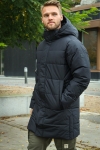 ONLY & SONS CARL LONG QUILTED COAT Black