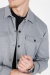 Only & Sons Comfort Stretch Overshirt Light Grey Melange