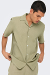 ONLY & SONS Bertil Waffle SS Resort Shirt Twill