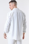 Kronstadt Johan Linen Stripe Skjorta Off White