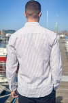 ONLY & SONS Caiden LS Stripe Linen Shirt Chinchilla