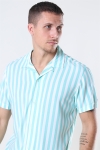 Jack and Jones Tyler Skjorta SS ORG Aqua Sky