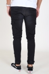 Liebhaveri Tobias Stretch Cargopants Black Washed