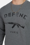 Defend Paris Paris Crew Tröja Grey 