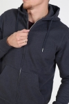 Solid Organic Morgan Zip Sweat Dark Grey Mel