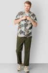 Clean Cut Copenhagen Bowling Daniel Shirt SS Khaki Flowers