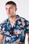 Solid Brando S/S Cuba Tropic Skjorta Insignia Blue