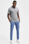 Selected SLHLEROY COOLMAX SS POLO B NOOS Medium Grey Melange