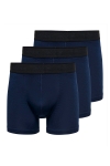 ONLY & SONS Fitz Bamboo 3 Pack Logo Boxers Dark Navy