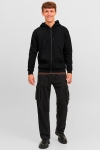 Jack & Jones JJEBRADLEY SWEAT ZIP HOOD NOOS Black