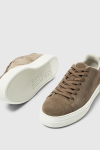 Selected David Chunky Suede Leather Sneaker Almondine
