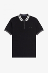 Fred Perry ZIP NECK POLO SHIRT 102 Black