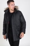 Solid Decker Parka Jacka Black