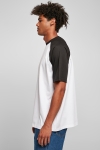 Urban Classics Organic Oversized Raglan Tee White/Black