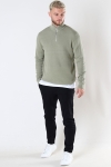 ONLY & SONS PHIL COTTON HALF ZIP KNIT Seagrass