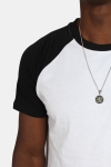 Urban Classics Raglan Contrast Tee White/Black