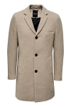 ONLY & SONS Jaylon Wool Coat Silver Lining