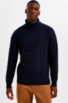 Selected Axel Ls Knit Roll Neck Sky Captain