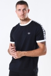 Fred Perry Taped Ringaer T-Shirt Black