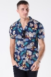 Solid Brando S/S Cuba Tropic Skjorta Insignia Blue