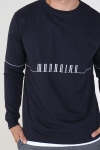 Woodbird Criks Bliks Crew Sweatshirt Navy