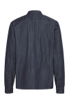 Solid Rogue Woven LS Shirt Middle Blue Denim