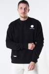 Denim project Horizon Logo Organic Crewneck 001 Black