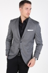 Selected Slim-MyloLogan Blazer Dark Grey StructKlockae