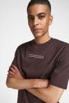 Jack & Jones JORTOBIAS TEE SS CREW NECK BACK KA Seal Brown