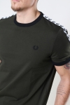 Fred Perry TAPED RingaER T-SHIRT 601 HUNTING GREEN