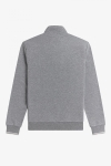 Fred Perry HALF ZIP SWEATSHIRT 420 Steel Marl